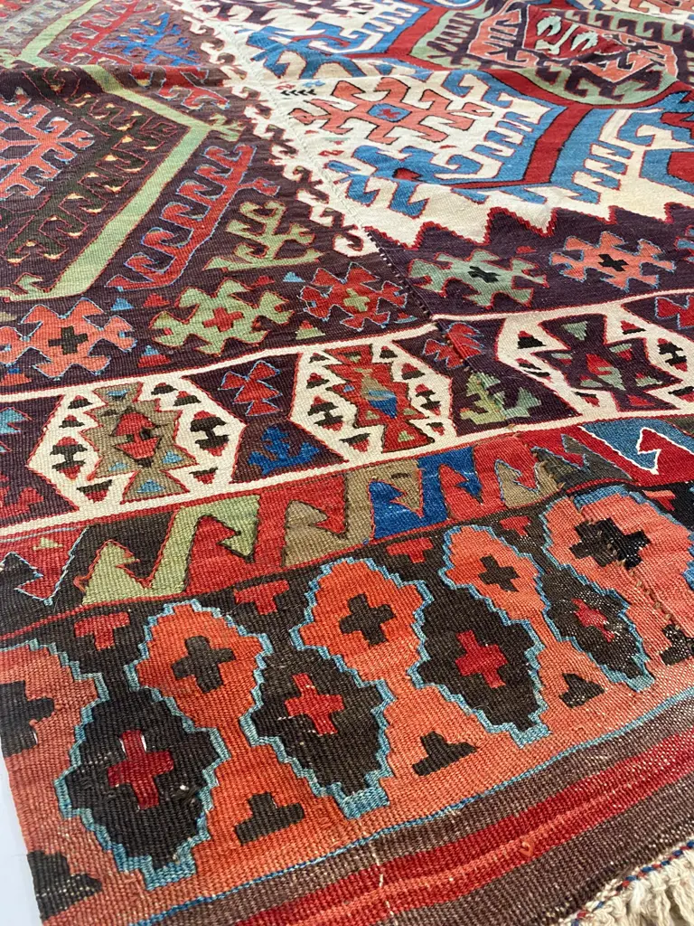 Anatolian Hotamis Turkmen tribal kilim carpet, Image 1++